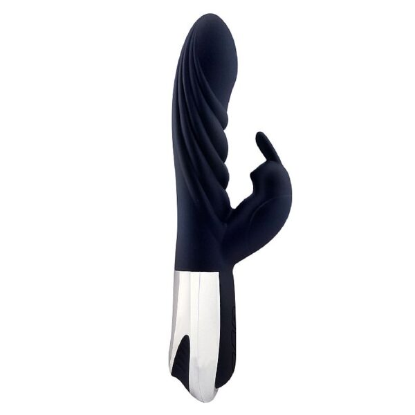 Vibrador Ponto G e Clitóris Silicone Preto - Leason Sex shop - Image 3
