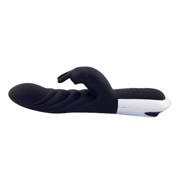 Vibrador Ponto G e Clitóris Silicone Preto - Leason Sex shop - Image 4