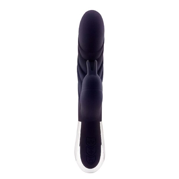 Vibrador Ponto G e Clitóris Silicone Preto - Leason Sex shop - Image 5