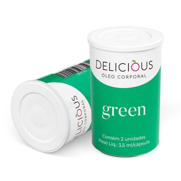 Bolinha Explosiva Delicious Ball Óleo Corporal Aromáticos Green – Sexshop