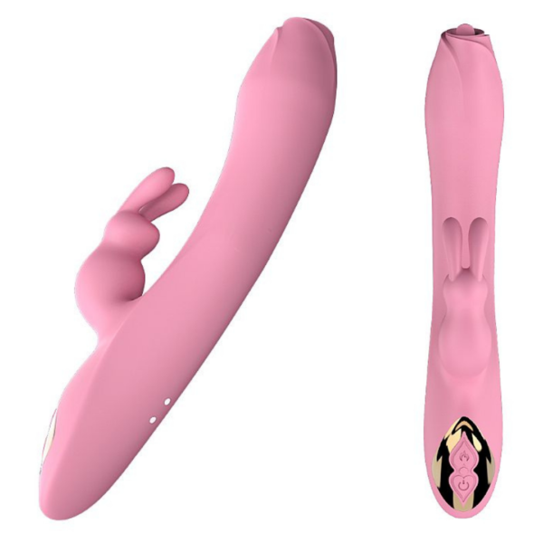Vibrador de Ponto G e Clitóris em Formato de coelho - Dibe Sex shop