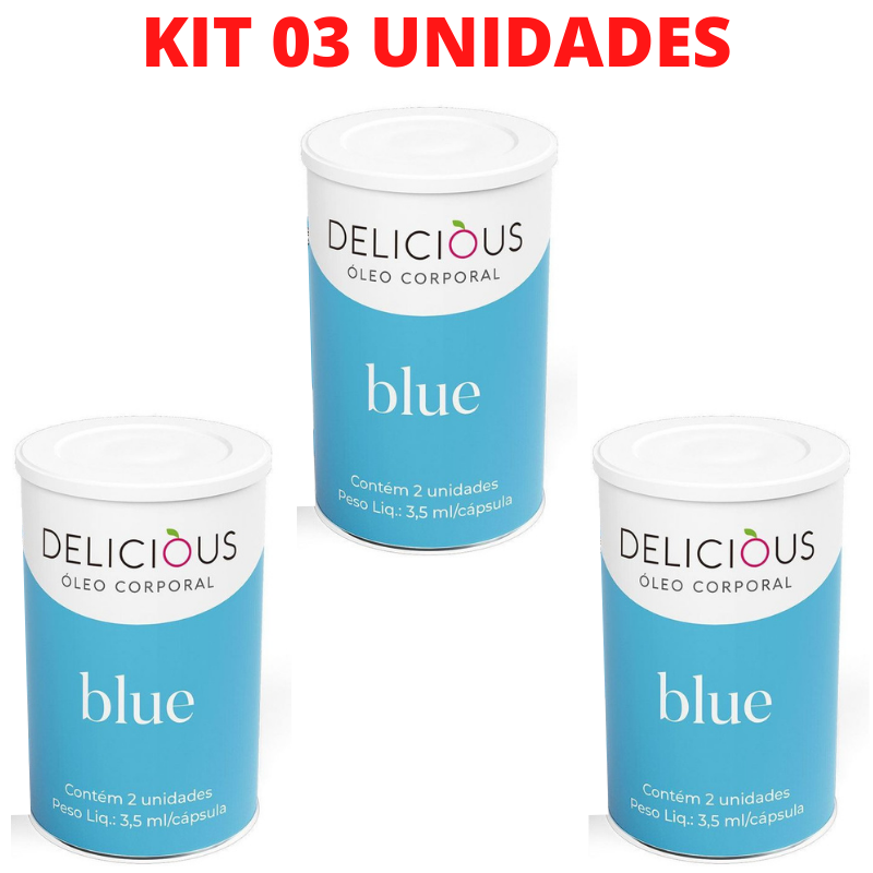 Kit 03 Bolinhas Explosivas Delicious Ball Óleo Corporal Aromáticos Blue – Sexshop - Imagem 2