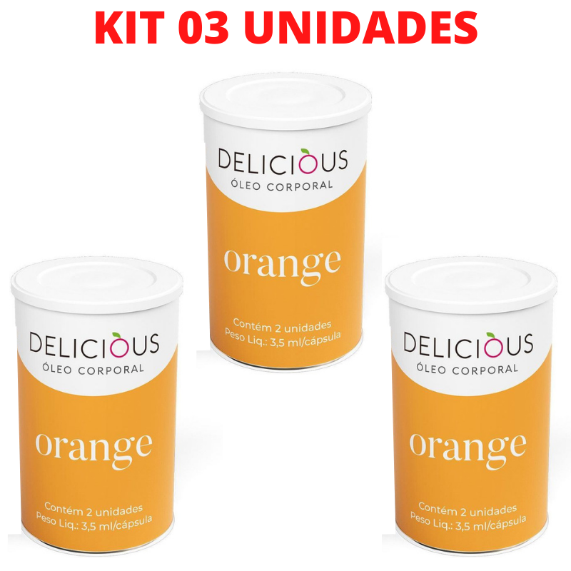 Kit 03 Bolinhas Explosivas Delicious Ball Óleo Corporal Aromáticos Orange – Sexshop - Imagem 2