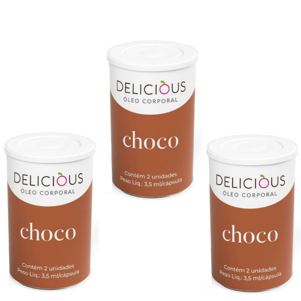 Kit 03 Bolinhas Explosivas Delicious Ball Óleo Corporal Aromáticos Chocolate – Sexshop
