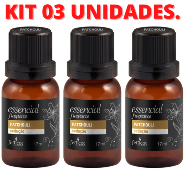 KIT 03 UNIDADES Essencial Fragance Encatadores 17ml SANDALO – Sex shop - Image 2