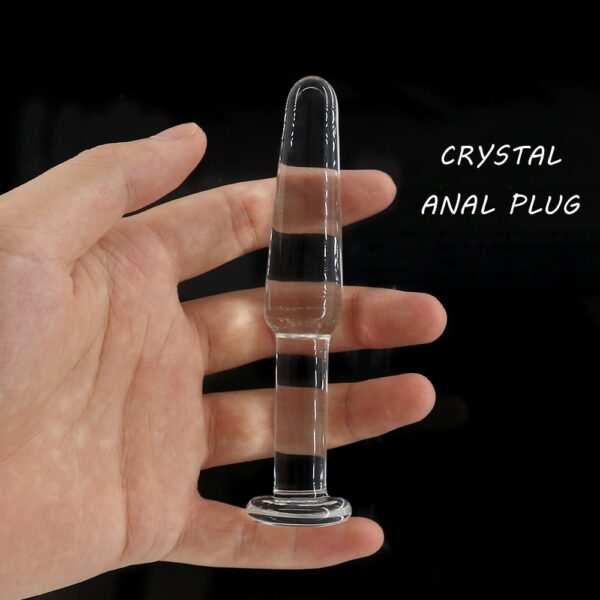 Plug Anal Transparente de Vidro para iniciantes - Sex shop - Image 4