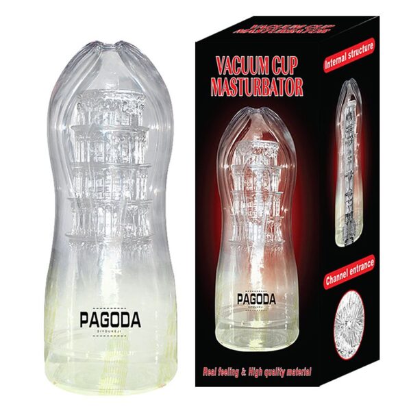 Masturbador Masculino Lanterna Em Cyberskin Translucido - Pagoda - Sexshop