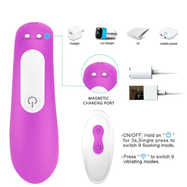 Massageador de Casal com Controle Recarregável - Mermaid RCT - S-Hande - Image 7