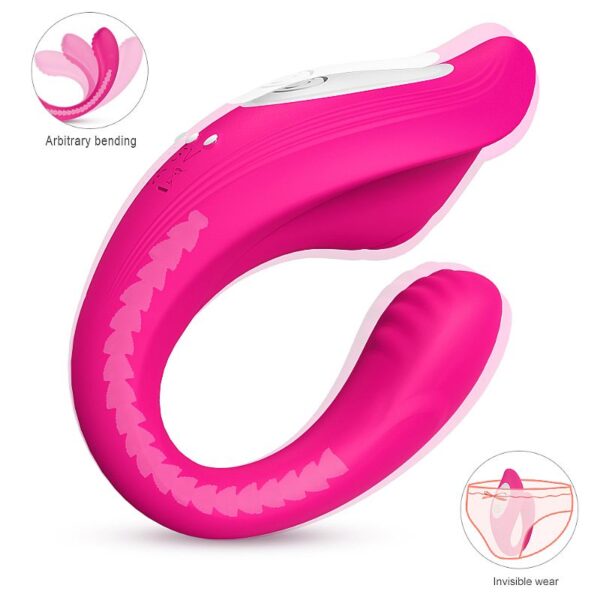 Vibrador Massageador de Casal Recarregável - Ribbon Pro - S - Hande - Sexshop