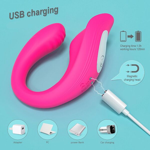 Vibrador Massageador de Casal Recarregável - Ribbon Pro com Controle - S - Hande - Image 7
