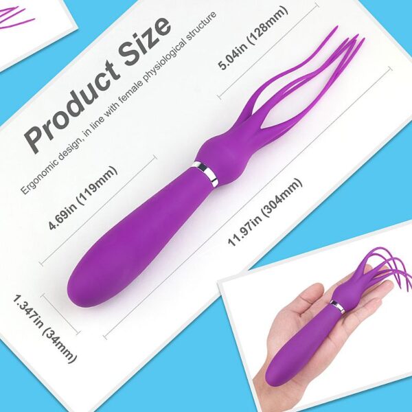 Vibrador Massageador Ponto G Com Pontas de Chibata - S-Hande -  Sexshop - Image 3