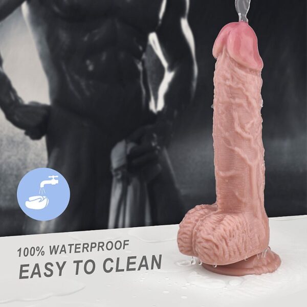 Pênis Realístico Em Silicone Macio Escroto e Ventosa S-Hande - Sexshop - Image 6