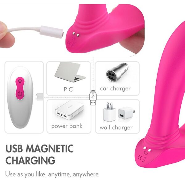 Massageador Ponto G e Clitóris Com Controle Remoto - Hound-RCT - S-Hande - Sexshop - Image 4