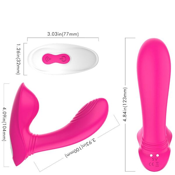Massageador Ponto G e Clitóris Com Controle Remoto - Hound-RCT - S-Hande - Sexshop - Image 5