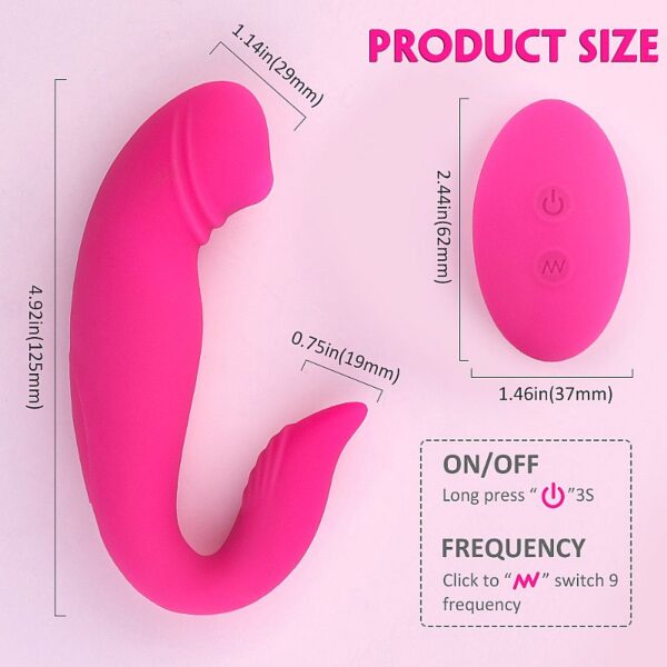 Vibrador Massageador Ponto G Com Controle - Manny-RCT - S-Hande -  Sexshop - Image 3