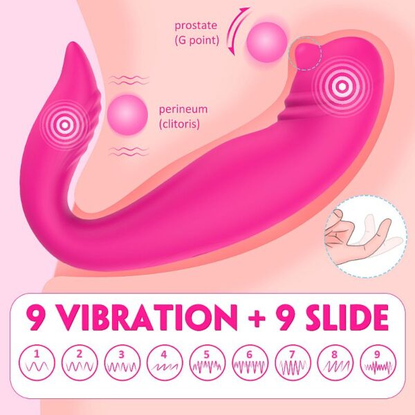 Vibrador Massageador Ponto G Com Controle - Manny-RCT - S-Hande -  Sexshop - Image 5