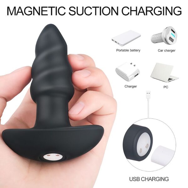 Plug Anal com Vibro Recarregável Controle Remoto - LOVEARROW - S-Hande - Sexshop - Image 5