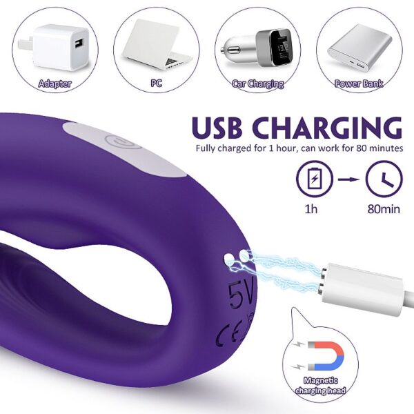 Vibrador Massageador de Casal - Recarregável - Viviana - S - Hande - Sexshop - Image 7
