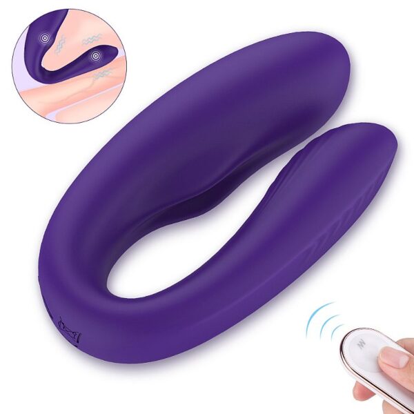 Vibrador Massageador de Casal Com Controle Recarregável - Viviana-RCT - S - Hande - Sexshop - Image 3