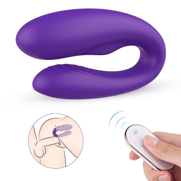 Vibrador Massageador de Casal Com Controle Recarregável - Viviana-RCT - S - Hande - Sexshop - Image 4