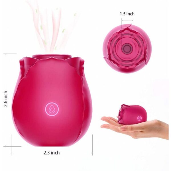Vibrador Estimulador de clitóris Com 10 Pulsações - Midnight Rose - Image 5