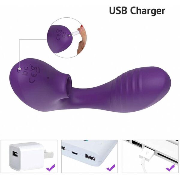 Vibrador Ponto G e Clitóris com 10 Modos de Pulsação - Carlota - S-hande - Sexshop - Image 4