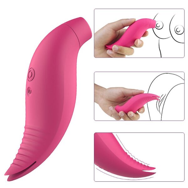 Vibrador Massageador de Clitóris com Pulsação - Recarregável - S-Hande - Sexshop