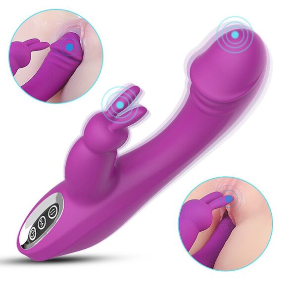 Vibrador Massageador de Ponto G e Clitóris 7 Vibrações - Naughty U - S-hande - Sexshop