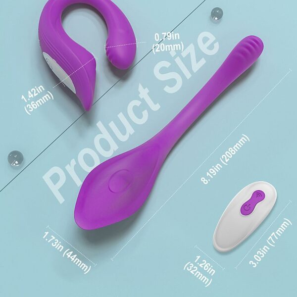 Vibrador Massageador de Casal Recarregável - Ribbon Pro com Controle - S - Hande - Image 9