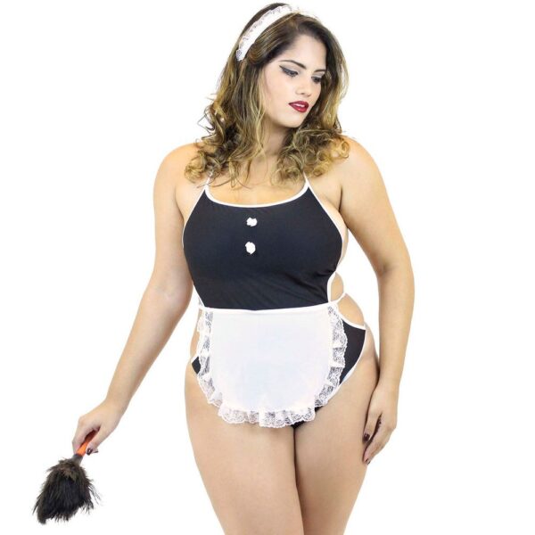 Fantasia Feminina Empregada Plus Size - Sex Shop - Image 3