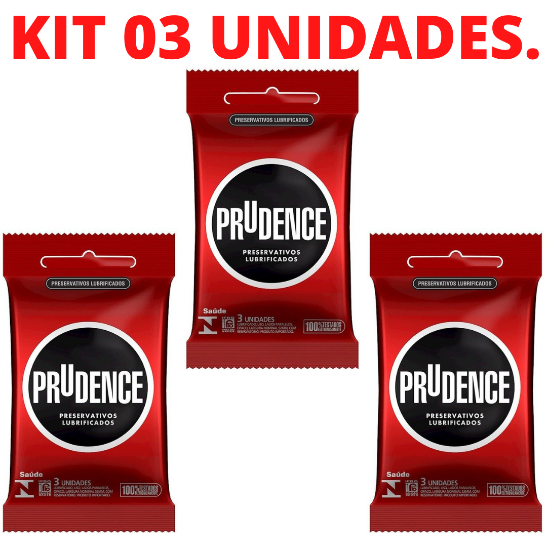 KIT 03 Preservativo Prudence Tradicional Lubrificado - Imagem 2