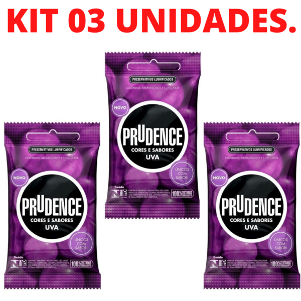 KIT 03 Preservativo Cores e Sabores Uva – Sex shop - Image 2