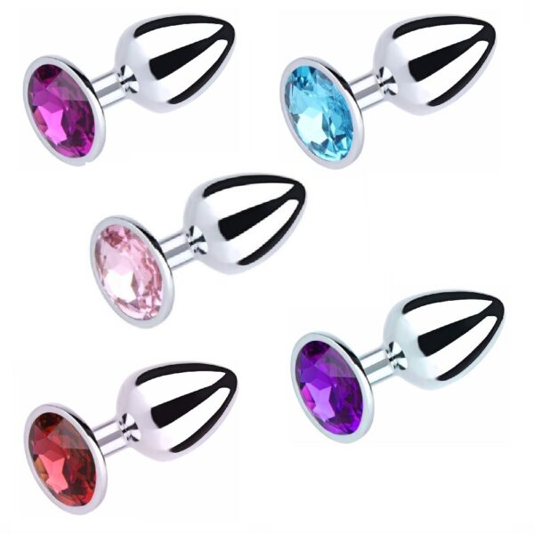Plug Anal Metal Diamond Em Plástico 7 x 2,8 Cm – Sexshop