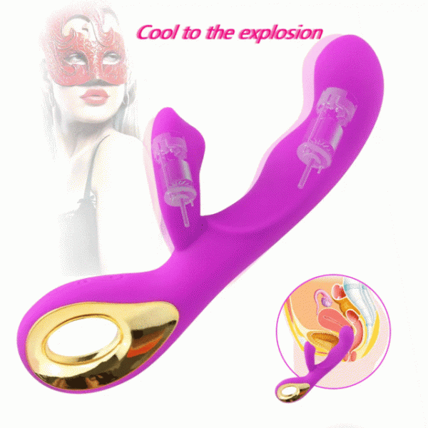 Vibrador Com estimulador Clitoris Inspur Softskin USB - Image 7