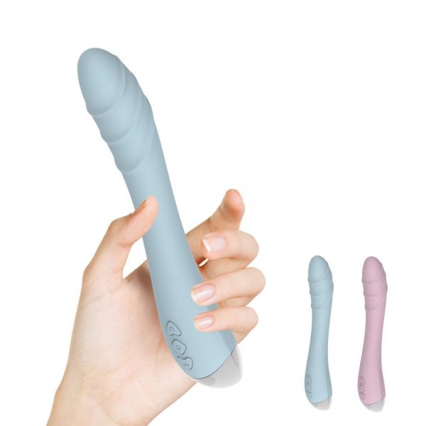 Vibrador Delli com estimulador de clitóris em silicone - Silver Fox - Image 5