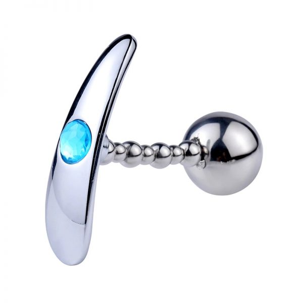 Plug Anal Escalonado com Jóia na Base em Aço Inox Tamanho P - Image 9
