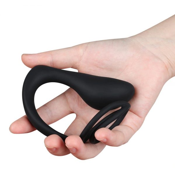 Estimulador de Próstata Com 2 Anéis Peniano Em Silicone - Image 2