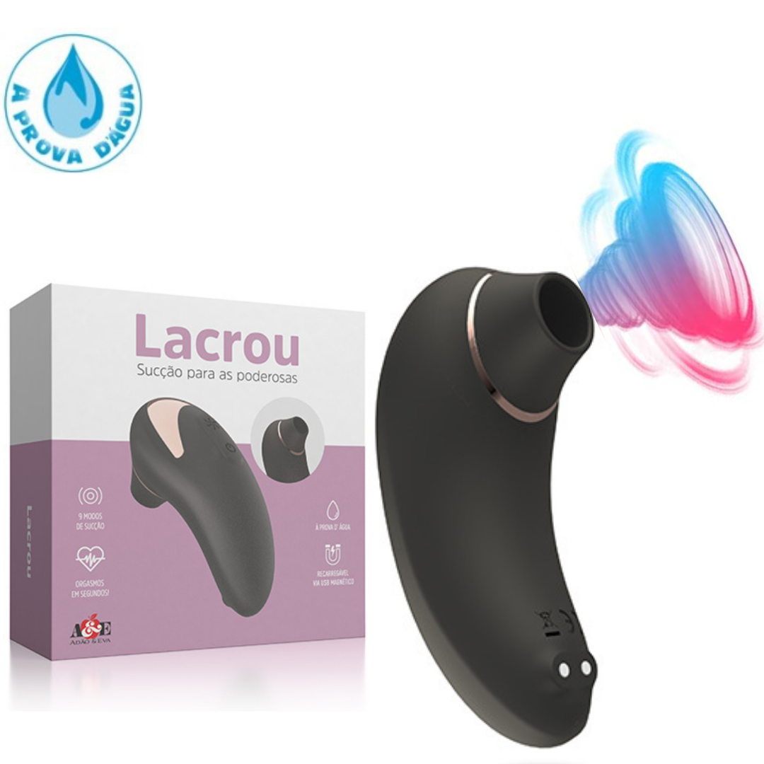 Vibrador Lacrou Com 9 Modos de Sucção do Clitóris USB
