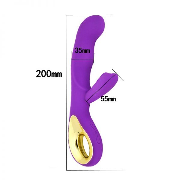 Vibrador Com estimulador Clitoris Inspur Softskin USB - Image 5