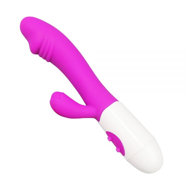 Vibrador Ponto G com Estimulador de Clitóris 10 Velocidade 17,5 x 2,8
