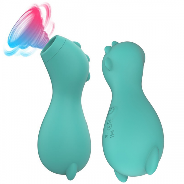 Vibrador e Sugador Clitoriana na forma de Hippo suction USB