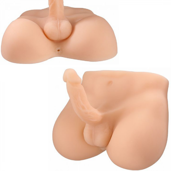 Masturbador Unissex corpo masculino com Pênis e ânus 6,10 kg