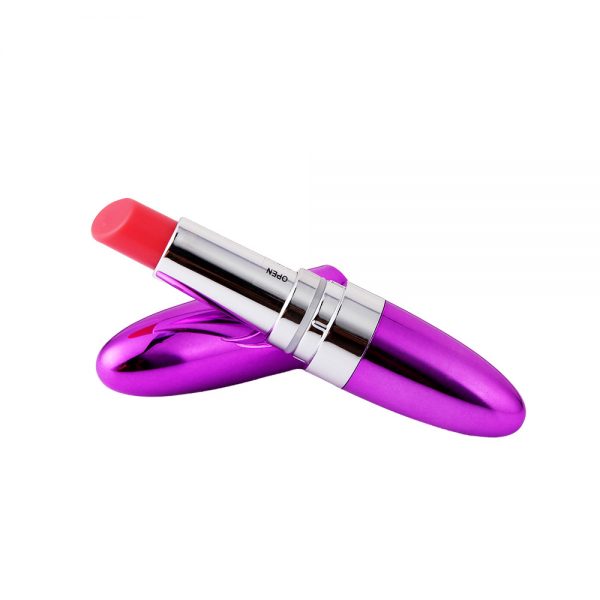 Mini Vibrador Metalizado em Formato de Batom Luxo - Image 3