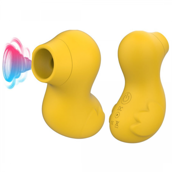Vibrador com Sucção Clitoriana Duck USB 7 Modos de Vibração