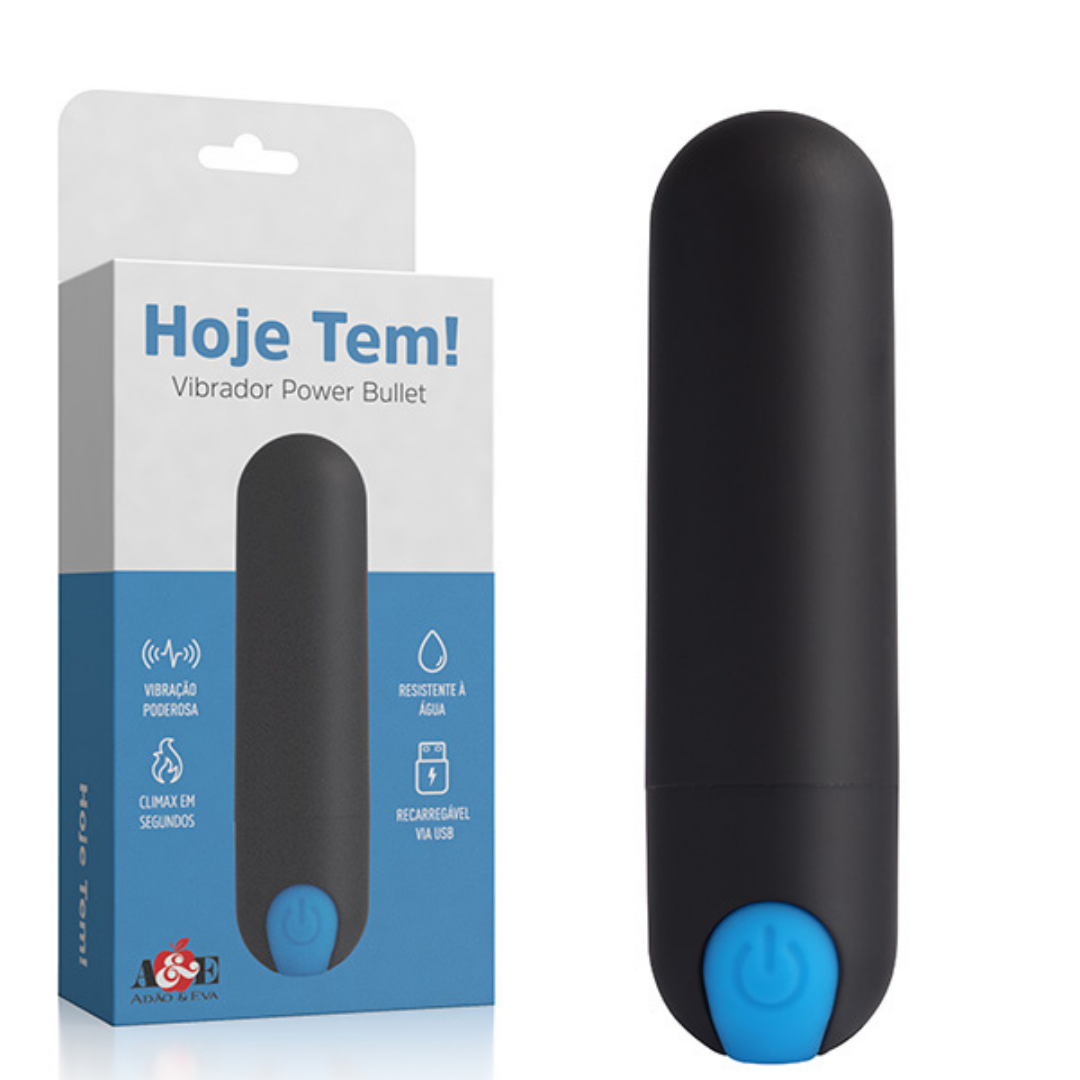 Vibrador Bullet Capsula Recarregável Resistente a Agua 8x2CM - Imagem 2