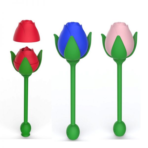 Vibrador Massageador Clitoriano em Formato de Rosa