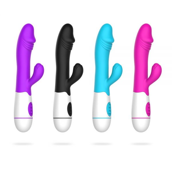Vibrador Ponto G Com Estimulador Duplo 30 velocidades USB - Image 2