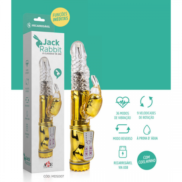 Jack Rabbit Coelhinho - 36 Modos de Vibração - Recarregável - Image 3