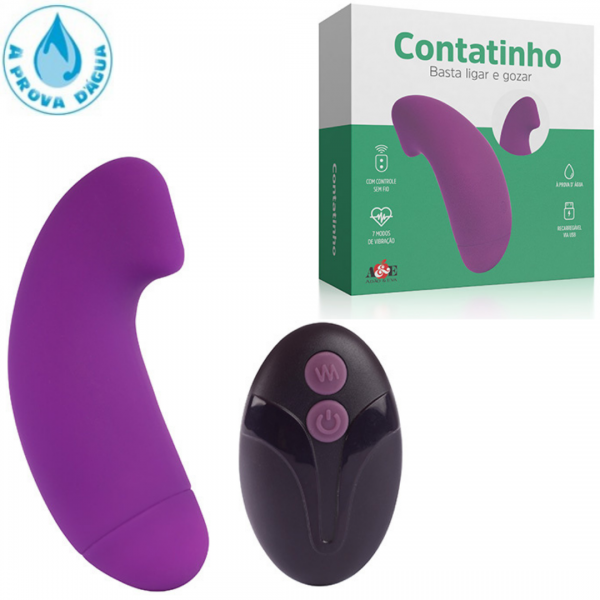 Vibrador Contatinho Com Controle - 7 Modos de Vibração USB