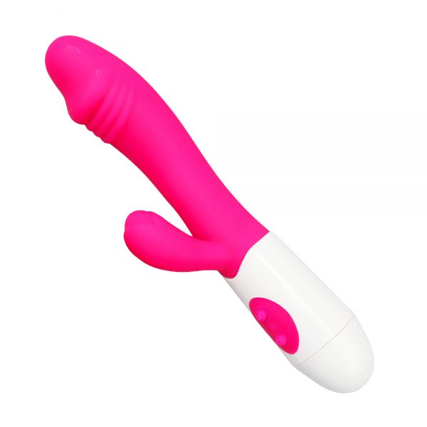 Vibrador com Estimulador Clitoriano e Ponto G 10 Vibrações